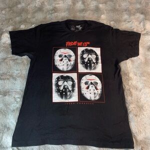 Friday the 13th Jason Voorhees Graphic Black Short Sleeve Tee